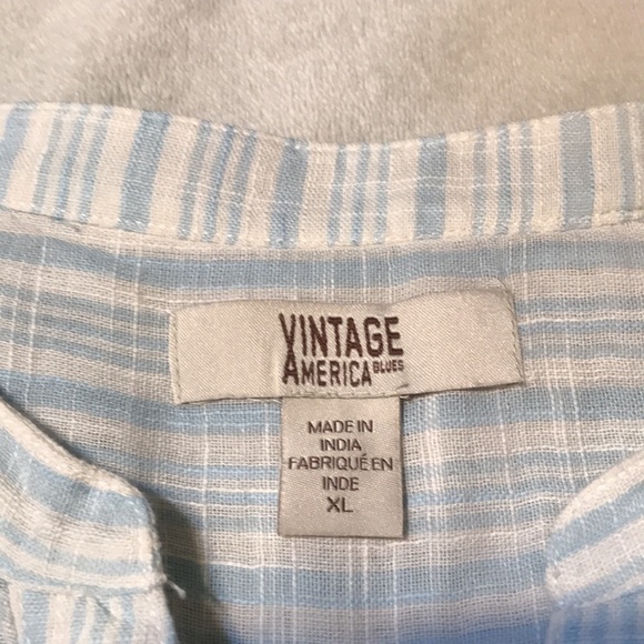 Vintage America Blues Light Weight Pull-Over Tunic - Picture 9 of 12